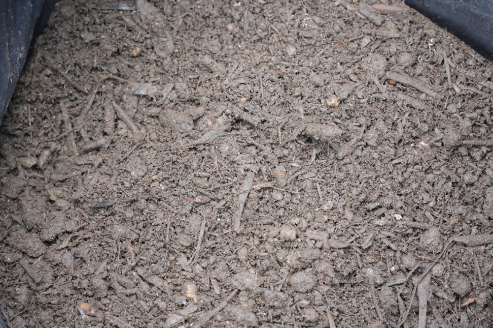 牛糞堆肥の中身