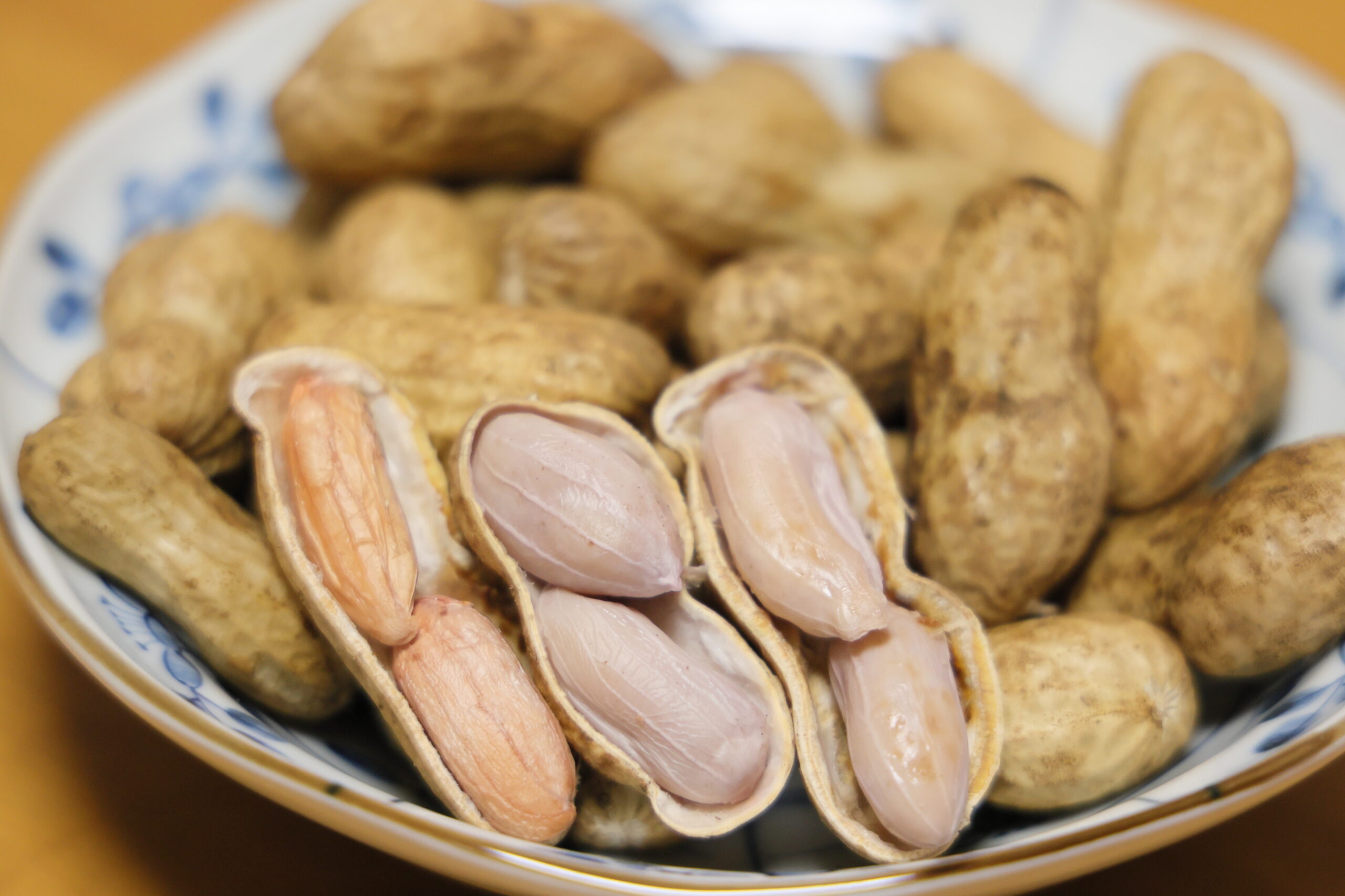 おおまさりの塩茹で