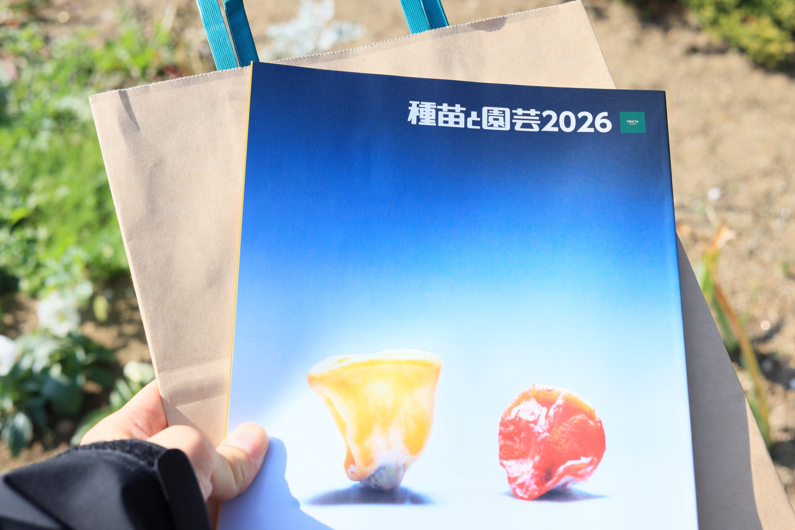 受付でカタログとお茶を頂きました