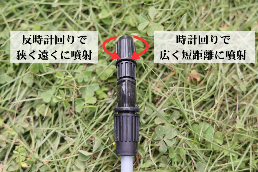 噴口の操作方法
